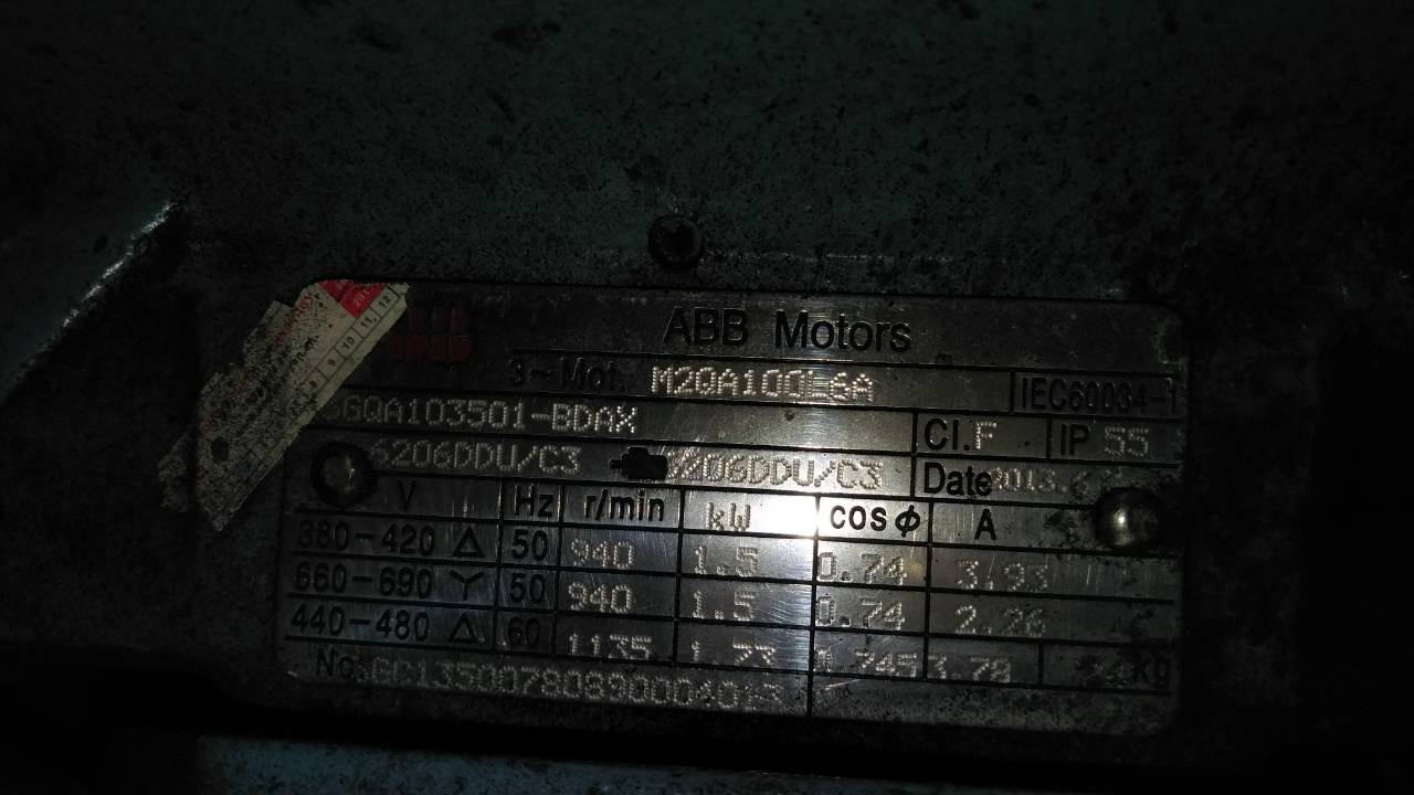 MOTOR ABB-1.5KW 380V- MOTOR ĐÁNH LÔNG