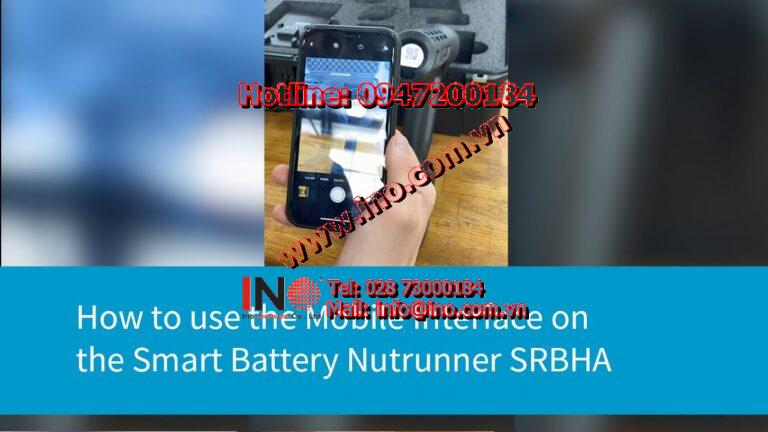 How to use the Mobile Interface on the Smart Battery Nutrunner SRBHA | Atlas Copco Bolting Solutions