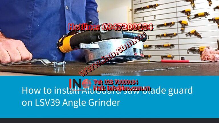 How to install AluGuard saw blade guard on LSV39 Angle Grinder