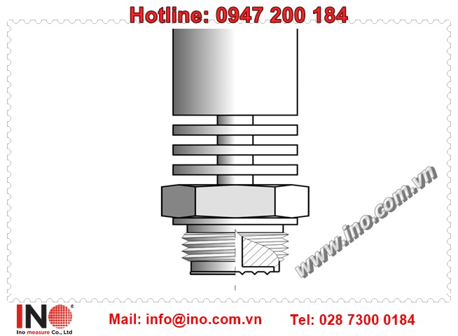 APLISENS-Threaded seals with flush diaphragm and radiator (Model: S-RC)